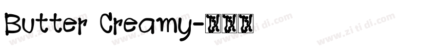 Butter Creamy字体转换